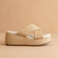 Raffia Platform Summer Sandal