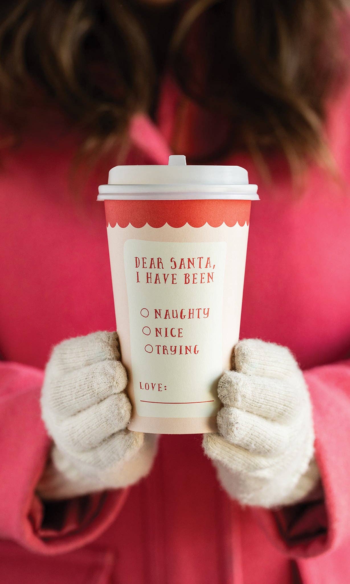 "Naughty or Nice" To-Go Cups