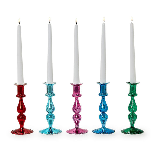 Mercury Glass Taper Candleholders