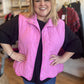 “Snow Bunny” Plus Size Pink Scalloped Vest