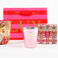 "Berries & Basalm" Pink Nutcracker Boxed Candle