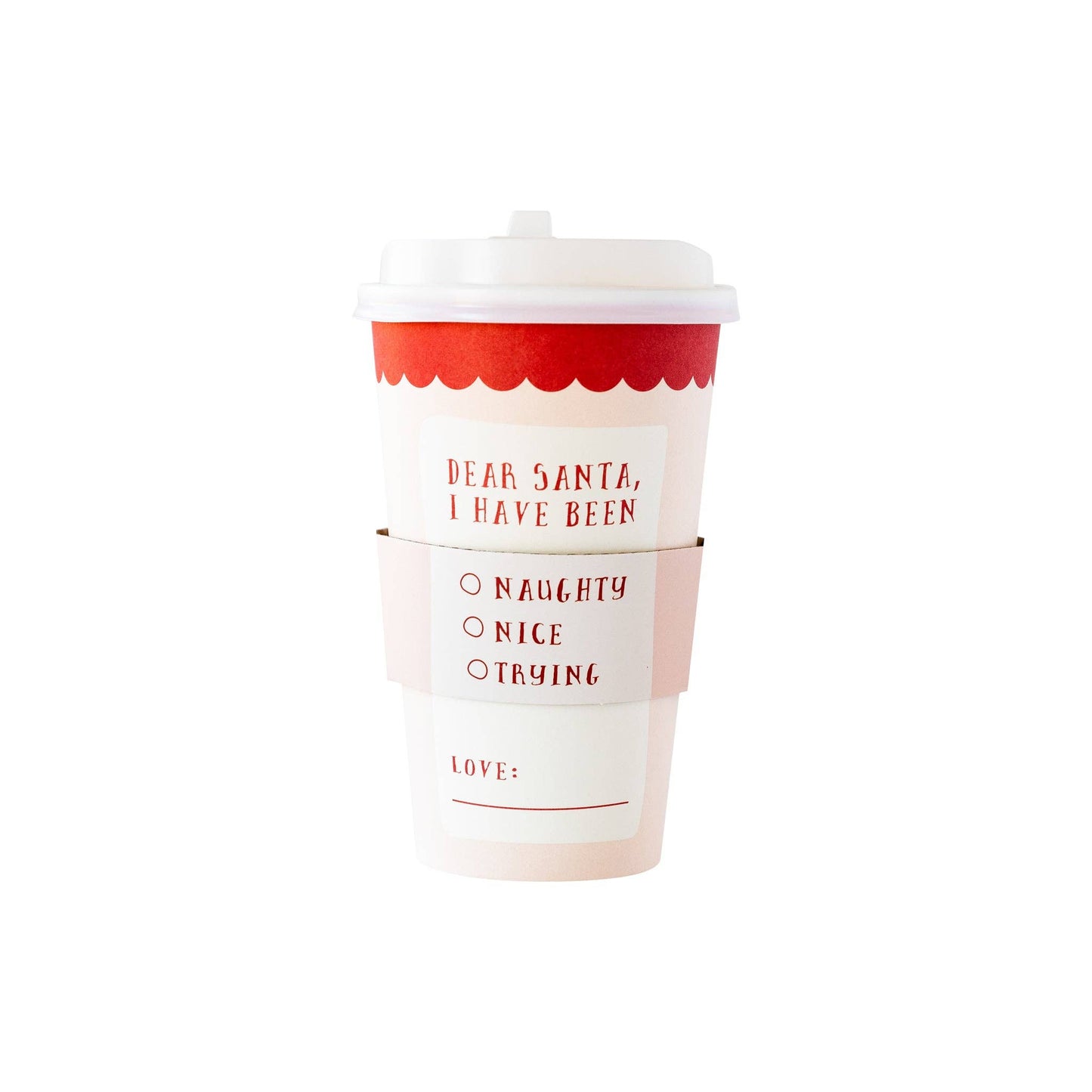 "Naughty or Nice" To-Go Cups