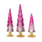 Pink Ombré Glass Christmas Tree