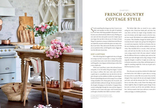 French Country Cottage Coffee Table Book