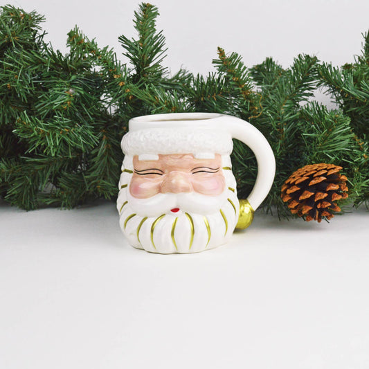 White Santa Mug