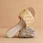 Natural Woven Raffia Block Heel