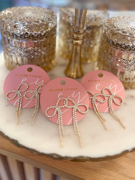 Adorable Shine Bow Earrings