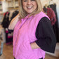 “Snow Bunny” Plus Size Pink Scalloped Vest