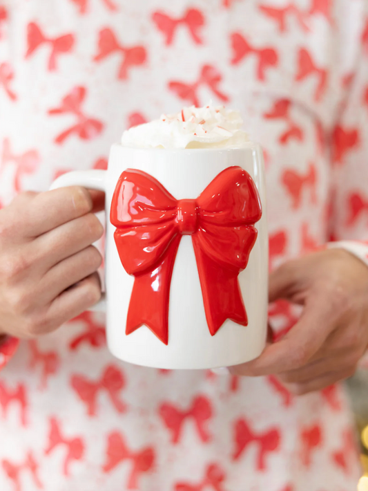 Bow Holiday Coffee Mug