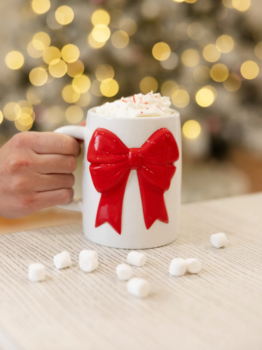 Bow Holiday Coffee Mug