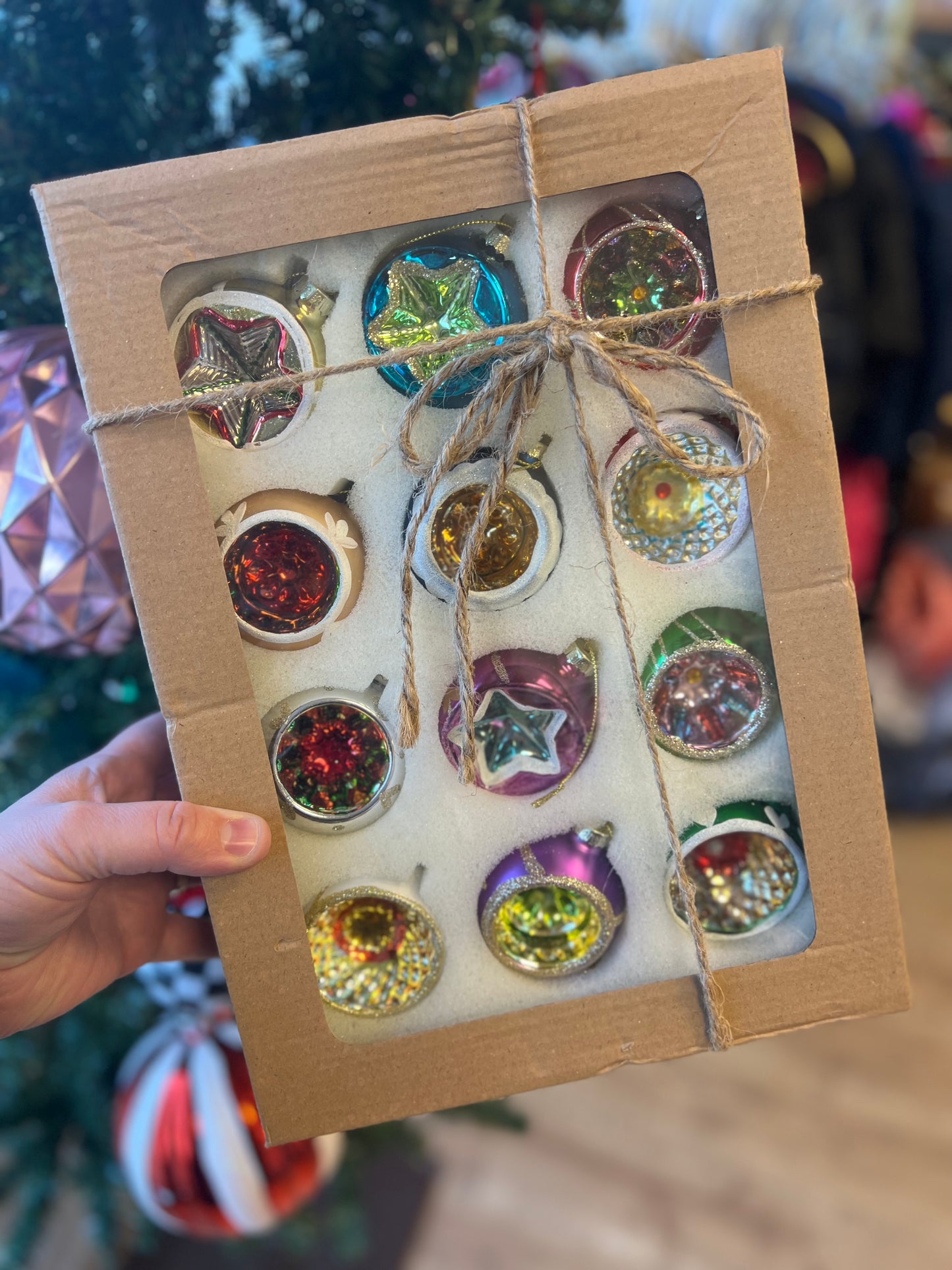 Boxed Set of 12 Vintage Ornaments