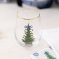 Fancy & Festive Tree Wine Glass