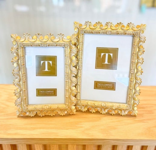 Golden Filigree Scroll Pattern Frames