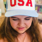 "USA" Chenille Patched Trucker Hat