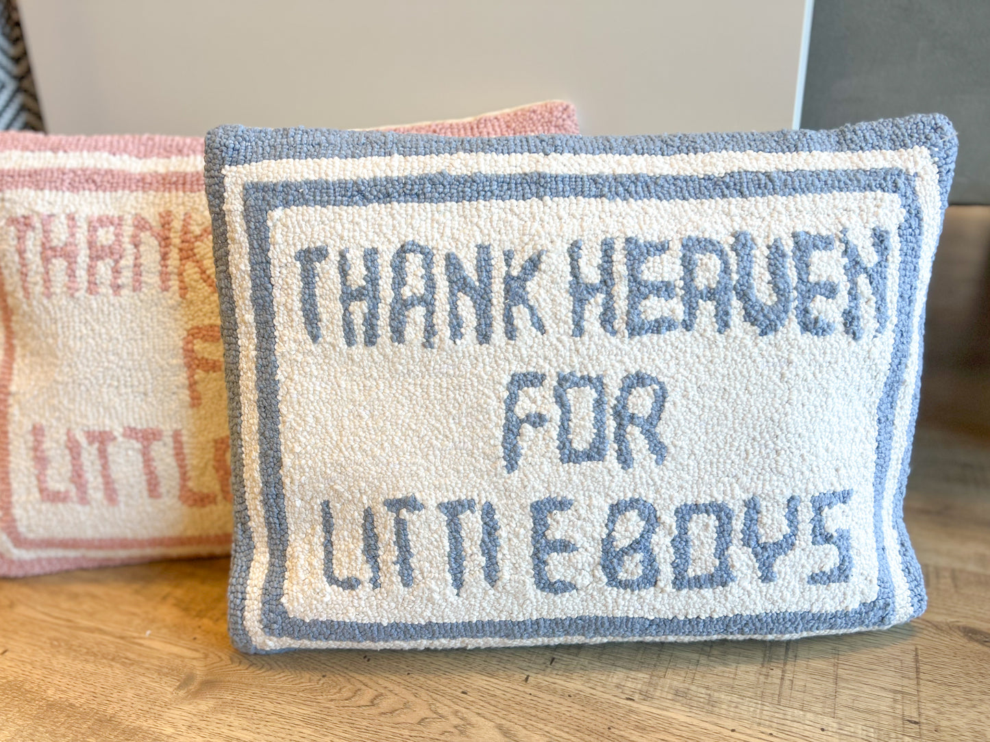 "Thank Heaven for Little Boys" Hook Pillow