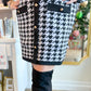 "We'll Always Have Paris" Houndstooth Sweater Dress