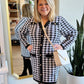 "We'll Always Have Paris" Houndstooth Sweater Dress