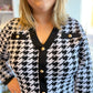 "We'll Always Have Paris" Houndstooth Sweater Dress