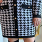 "We'll Always Have Paris" Houndstooth Sweater Dress