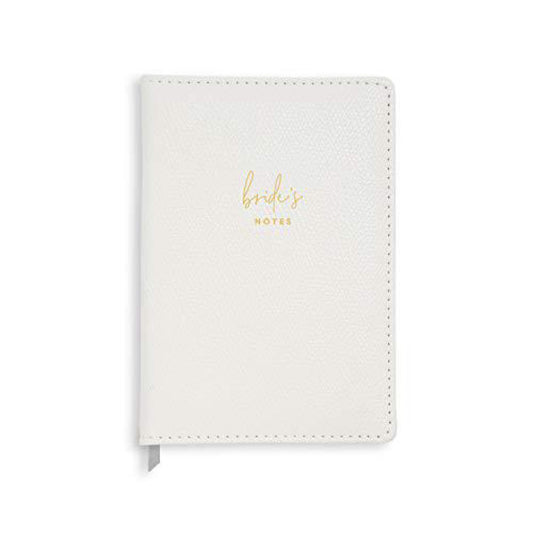 "Brides Notes" Pearlescent White Notebook