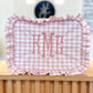 Pink Gingham Ruffle Tote