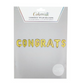 "Congrats"' Gold Foil Balloon Banner