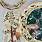 Christmas Forest Wavy Paper Salad Plate