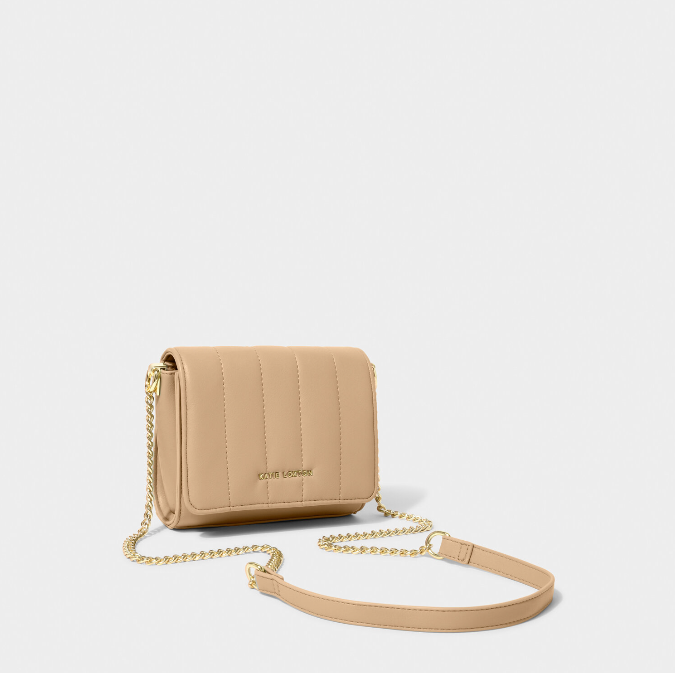 Kendra Quilted Mini Tan Crossbody