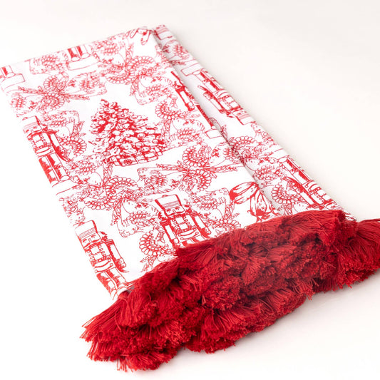 Classic Nutcracker Tassel Kitchen Towel Set