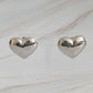 Polished Heart Stud Earrings