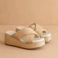 Raffia Platform Summer Sandal