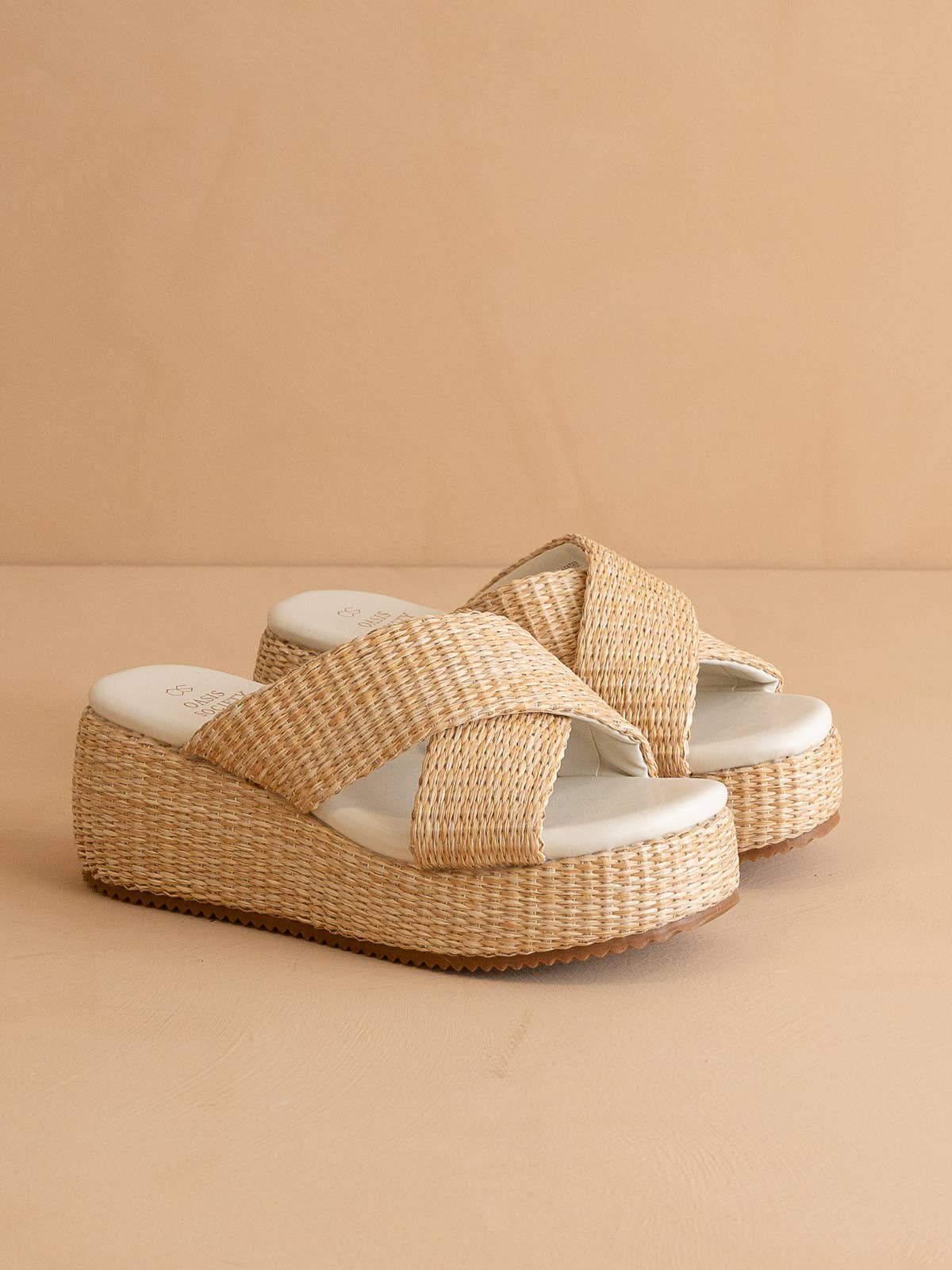 Raffia Platform Summer Sandal