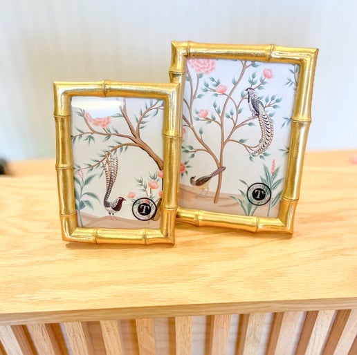 Gold Faux Bamboo Frames